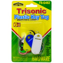 6 Pack 2 inch 2" Plastic Key Tags with Split Rings