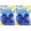 Blue Toilet Bowl Blocks / Tablets - Clean & Fresh, 5 Count (Pack of 2)
