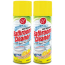 Non-Abrasive Foaming Bathroom Cleaner - Lemon Scent, 13oz. (Pack of 2)