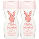 Playboy Play It Lovely Tender Peony Scent Body Lotion 8.4oz (250ml) (Pack of 2)