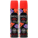 Yardley London Poppy & Violet Body Fragrance Spray 2.6oz (75ml) (Pack of 2)
