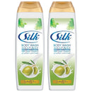Silk Natural Olive Milk Cream + Vitamin E Body Wash, 16.9oz. (500ml) (Pack of 2)