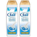 Silk Sea Minerals Milk Cream + Vitamin E Body Wash, 16.9oz. (500ml) (Pack of 2)