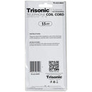 15' White Telephone Coil Cord