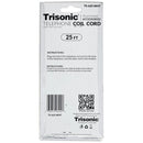 25' White Telephone Coil Cord