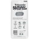 50' Black Telephone Coil Cord