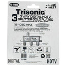 3-Way Gold Plated Digital HDTV Splitter (5-1050 MHz HDTV)