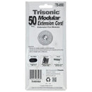 50' Black Telephone Extension Cord