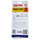 3 Outlet UL Listed Power Strip w/ 12" Cord (125V / 13 Amps / 16 AWG Cord)