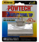 3-Outlet Swivel Tap 125V 15A 1875W - UL Listed