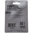 Round Rubber Handle Electrical Plug (125V 15A 1875W) - 2 Pack