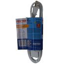 4' Foot Extension Cord w/ 3 Outlets (16 Gauge 13 Amps) - UL Certified