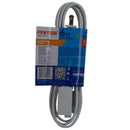 6' Foot Extension Cord w/ 3 Outlets (16 Gauge 13 Amps) - UL Certified