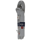 12' Foot 3 Outlet 3-Prong 13A Heavy Duty Grounded Extension Cord - UL Certified