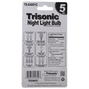 5 Watt Crystal Design Night Light Bulbs, 4 Count