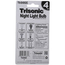 4 Watt Clear Night Light Bulbs, 4 Count