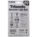 60 Watt Frosted Torpedo Shaped Candelabra Base Bulbs, 2 Count