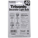 40 Watt Frosted Turn-Tip Shaped Candelabra Base Bulbs, 2 Count