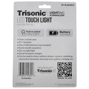 5 1/2" Circle LED Touch Light - Push On/Off (4AA Battery Operated)