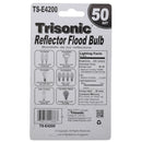 50 Watt Frosted Reflector Flood Bulb 120V R20 625 Lumen Medium Base