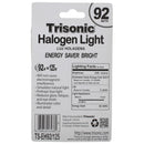 92 Watts (125w) Energy Saver Halogen Light 1350 Lumens Medium Base
