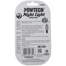 4 Watt Clear Night Light - On/Off Switch - Damage Resistant - UL