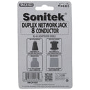 RJ-45 Duplex Network Jack 8 Conductor