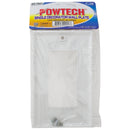 Single Switch Decorator Wall Plate - Standard Size (White Color)