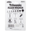 6 Piece Assorted Sizes Allen Wrench Hex Tool Set with Keychain