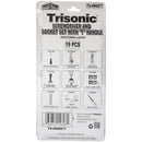 19 Piece Screwdriver and Socket Set with T Handle