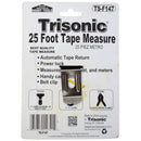 25-Foot Tape Measure with Power Lock, Belt Clip & Wrist Strap
