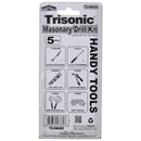 5-Piece Masonry Drill Bit Set Assorted Sizes
