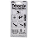 5-Piece Twist Drill Bit Set Assorted Sizes