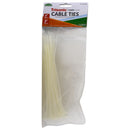 50 Count Assorted 6 Inch & 8 Inch 6" & 8" Clear Cable Zip Ties Set