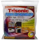 10 Ft Rubber Foam Weatherstrip Tape for Doors & Windows