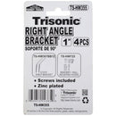 1 Inch 1" Corner Brace with Screws – 4 Piece Set