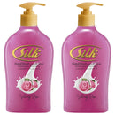 Silk Velvety Rose Hand Soap Moisturizing Milk Cream, 13.6oz (400ml) (Pack of 2)