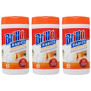 Brillo Basics Cleaning Wipes Multi Surface Citrus Cleaner, 40 Wipes (Pack of 3)