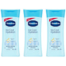Vaseline Ice Cool Hydration Instant Cooling Gel Creme, 200ml (6.76oz) (Pack of 3)