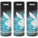 Playboy Endless Night 24 Hour Men Deodorant Body Spray, 5.0oz 150ml (Pack of 3)