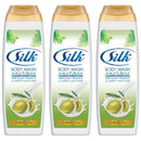 Silk Natural Olive Milk Cream + Vitamin E Body Wash, 16.9oz. (500ml) (Pack of 3)
