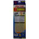 Heavy Duty Metal 6 Outlet Surge Protector 6ft Cord 90 Joules 15 Amps - UL Listed