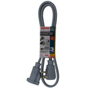 3' Foot 14 Gauge 3-Prong Heavy Duty Appliance Extension Cord - UL Certified