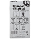 15 Watt Clear Light Bulb For Salt Lights 120v Brass Base, 4 Count