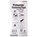 2 Count x 1" x 18" Black Hook and Loop Fastener Velcro Straps