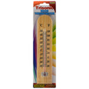 10 Inch Wooden Indoor Outdoor Thermometer with Fahrenheit & Celsius