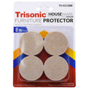 1.75 Inch Round Furniture Felt Pads 8 Pack Floor Protectors