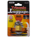 Brass Keyed Luggage Padlock with 3 Keys