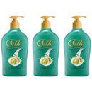 Silk Natural Olive Hand Soap Moisturizing Milk Cream, 13.6oz (400ml) (Pack of 3)