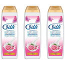 Silk Velvety Rose Milk Cream + Vitamin E Body Wash, 16.9oz. (500ml) (Pack of 3)